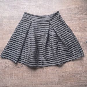 Black mini skirt
